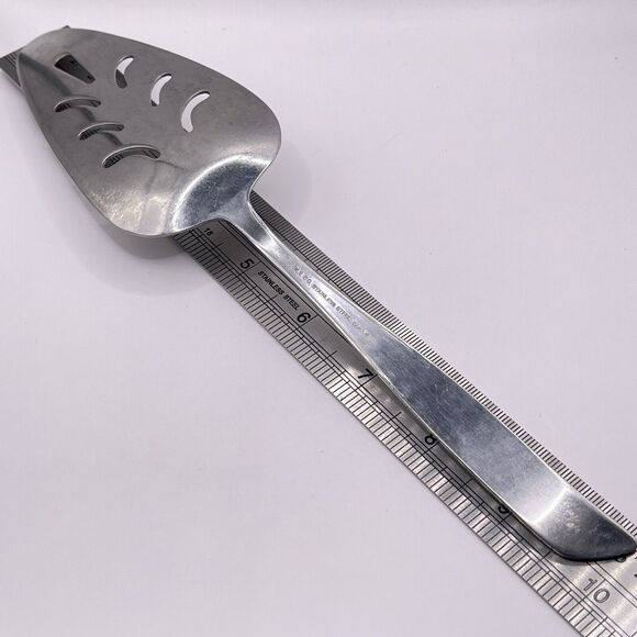 N.S.CO. National Stainless Steel CARLYLE Rose Cake Server Pie Silver Tone - Picture 6 of 9